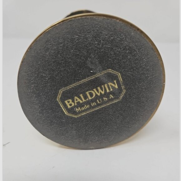 Vintage Baldwin Brass Pricket Pillar Candle Stick Holder 9.5" Colonial Style - Picture 3 of 3